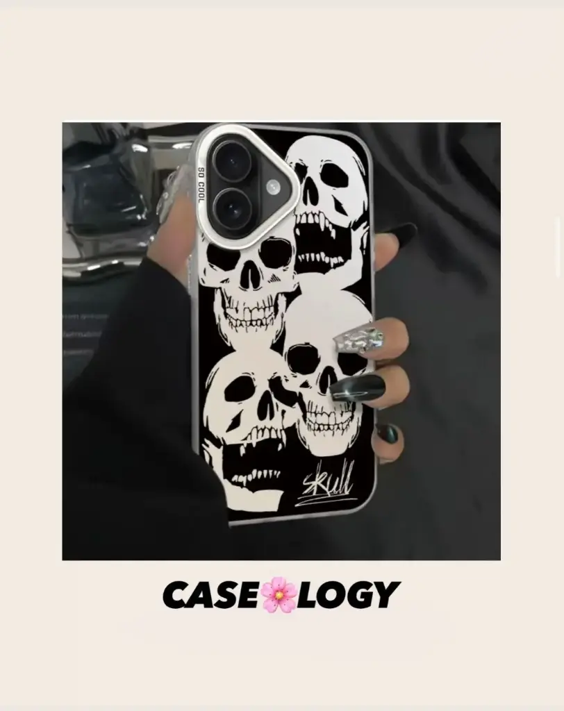 IPHONE 17 PHONE COVER (SKULL DESIGN)