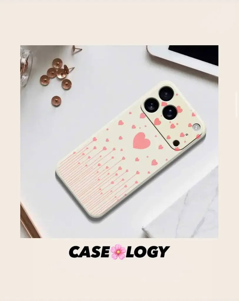 IPHONE-17 PRO PHONE COVER (HEARTS DESIGN)