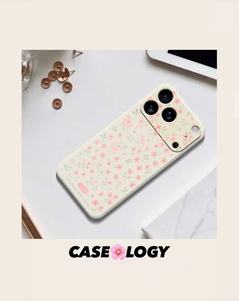 IPHONE-17 PRO PHONE COVER (TINY FLOWER DESIGN)
