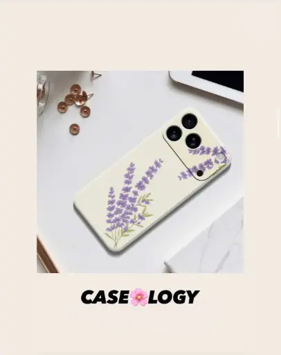 IPHONE 17 PRO COVER (PURPLE FLORAL DESIGN)