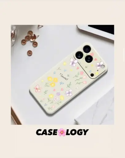 IPHONE-17 PRO PHONE COVER (ANIME FLORAL DESIGN)