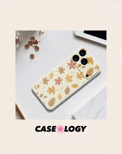 IPHONE 17 PRO COVER (AUTUMN LEAVES DESIGN)